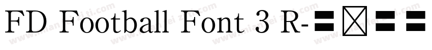 FD Football Font 3 R字体转换